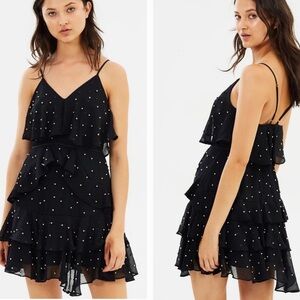 Elegant Black Ruffle Dress